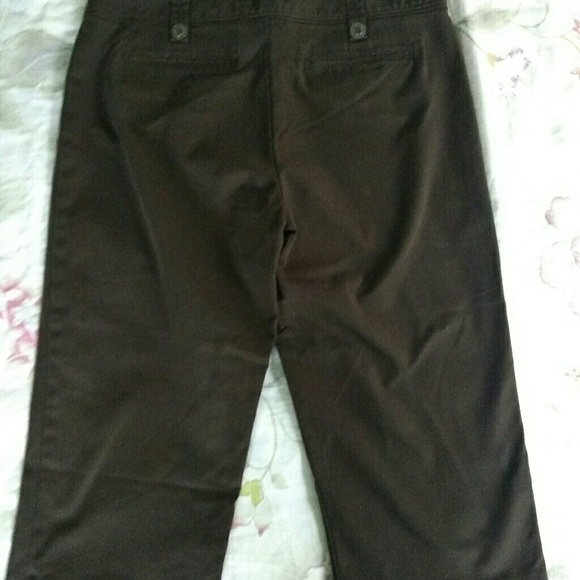 Apt. 9 "Maxwell" Crop Pants, Size 8, Chocolate - Picture 4 of 7